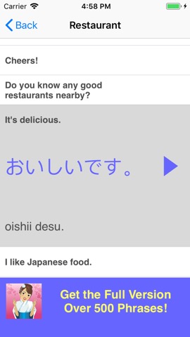 Speak Japanese Phrasebook Liteのおすすめ画像4