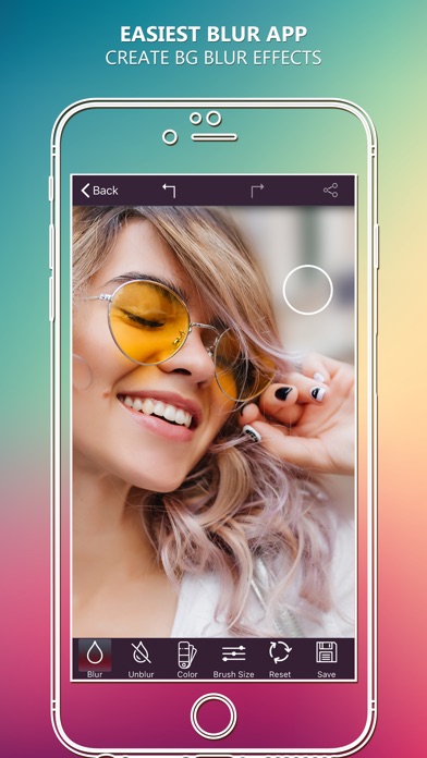 photo blur effect hide