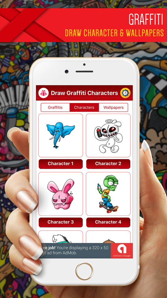 How to Draw Graffiti 3D Art - 1.3 - (iOS)