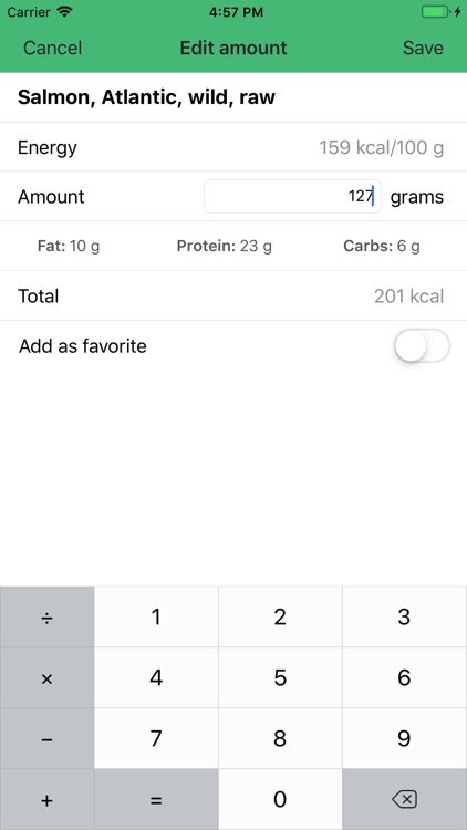 Calories - Your daily counter