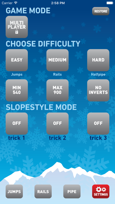 Snow Dice  : Snowboarding screenshot