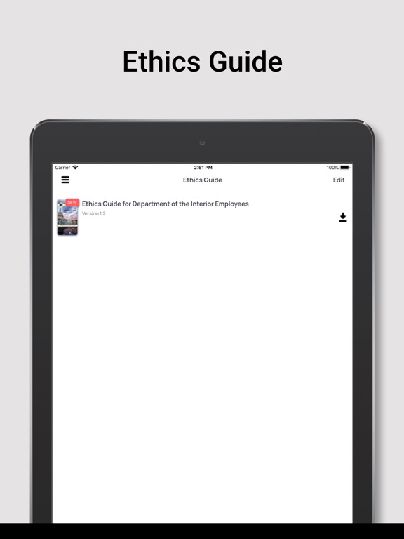 DOI Ethics iPad screenshot 4 - Reference app