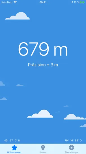 Screenshot von Höhenmesser & Präzision auf dem iPhone 1