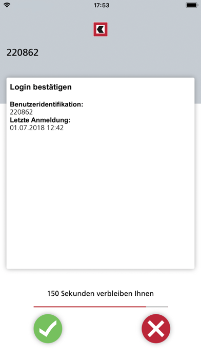 BEKB smartLogin Screenshot