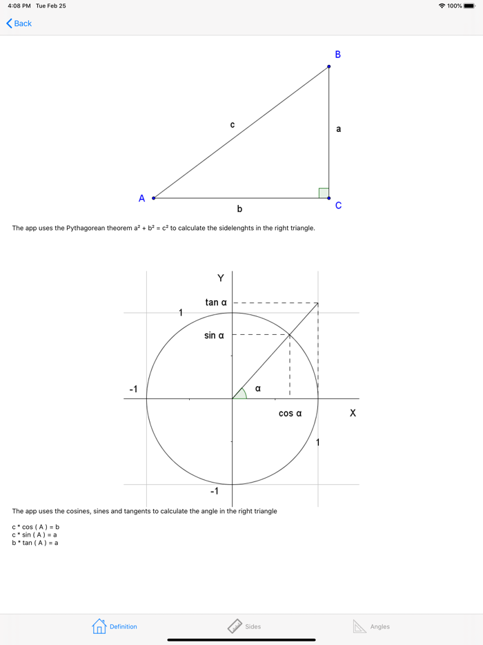 Trigonometry calc