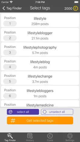 Game screenshot Лайки Инстаграм для Tagfinder apk