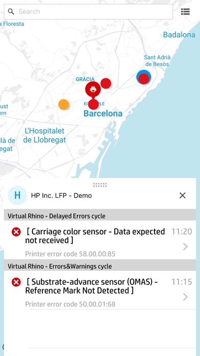 HP PrintOS Service Center Screenshot