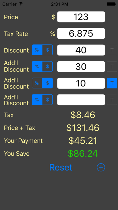 Screenshot #1 pour Smart Discount Calculator