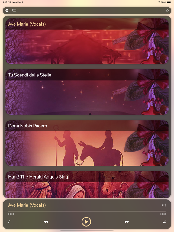 Screenshot #4 pour Chansons de Noël Chrétien
