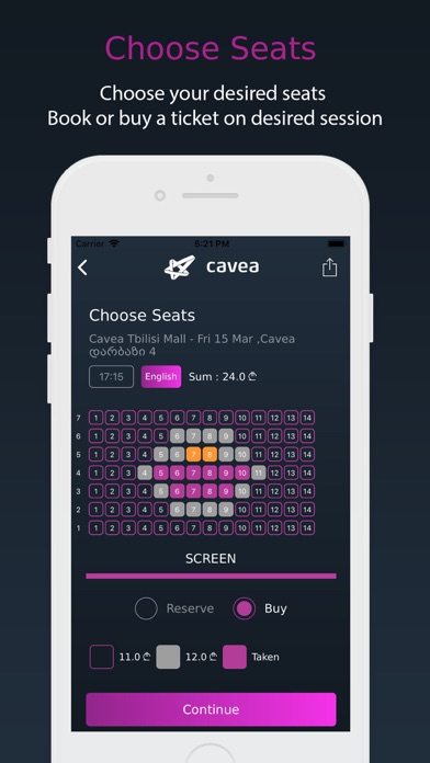 Screenshot #3 pour Cavea Cinemas