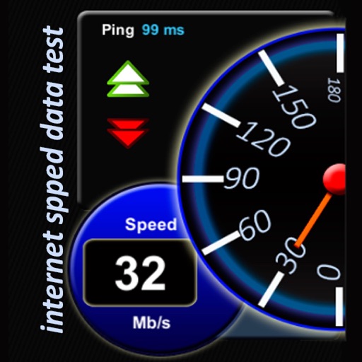 Internet Data Speed Meter Icon