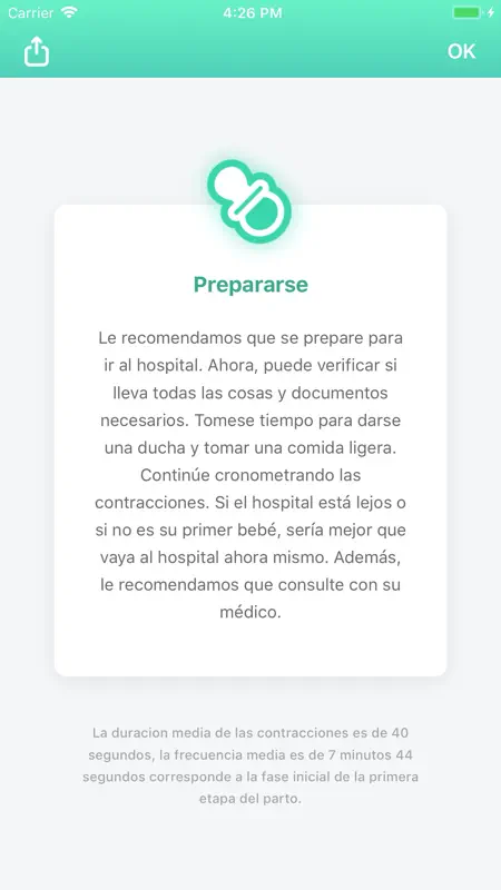 Contador de contracciones 9m screenshot 4 of 5