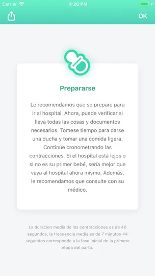 Captura de pantalla de Contador De Contracciones 9m en iPhone 4