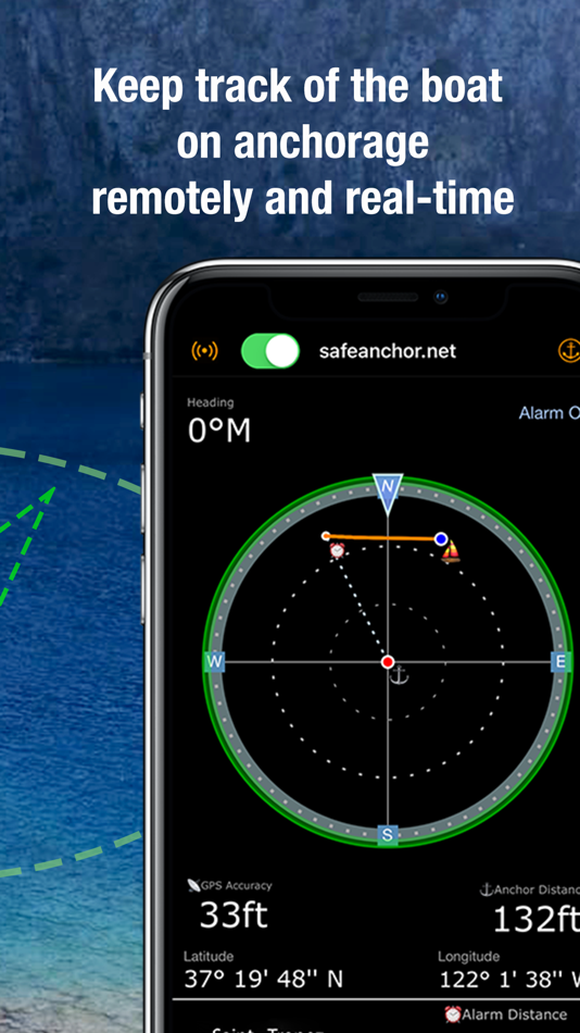 #2. SafeAnchor.Net Anchor Alarm (iOS) By: Barkin Takmaz