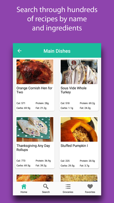 Thanksgiving Recipes & Meals Screenshot
