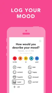 moody: mood tracker & journal iphone screenshot 3