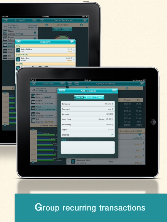 Quick Checkbook for iPad