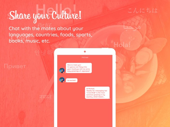 Language Exchange Langmatch iPad screenshot 4 - Travel app