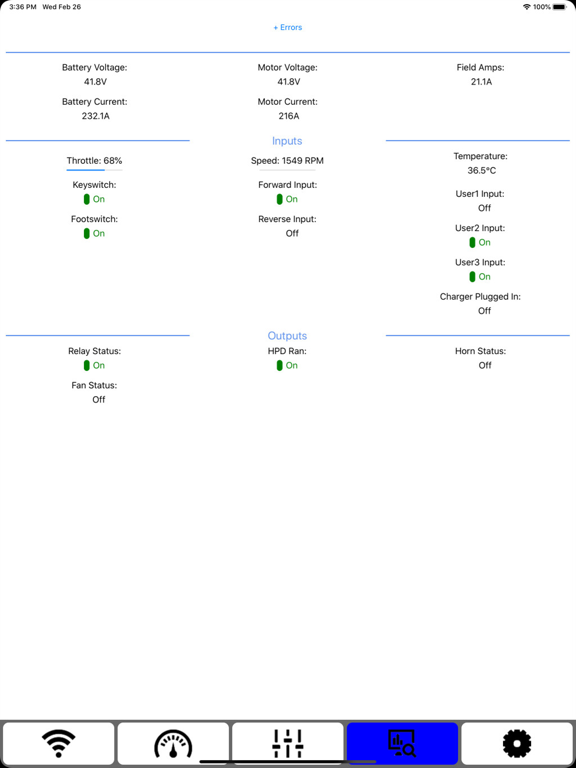 Alltrax Toolkit iPad screenshot