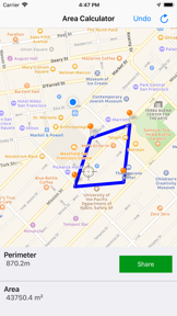 GPS Area & Distance Calculator screenshot