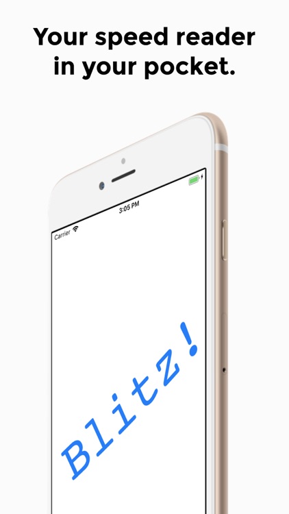 Blitz! Pro Speed Reader