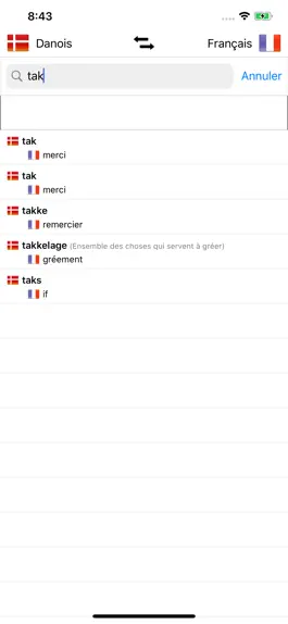 Game screenshot Dictionnaire Danois-Français mod apk