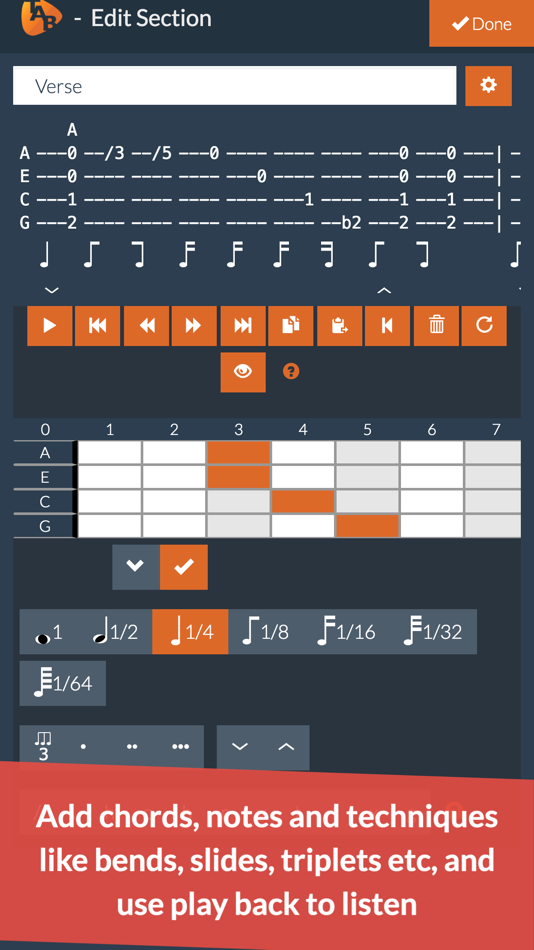 #3. Ukulele Notepad - Tab Editor (iOS) 由: Codefad