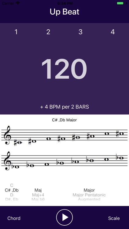 Up Beat - 속도증가 메트로놈