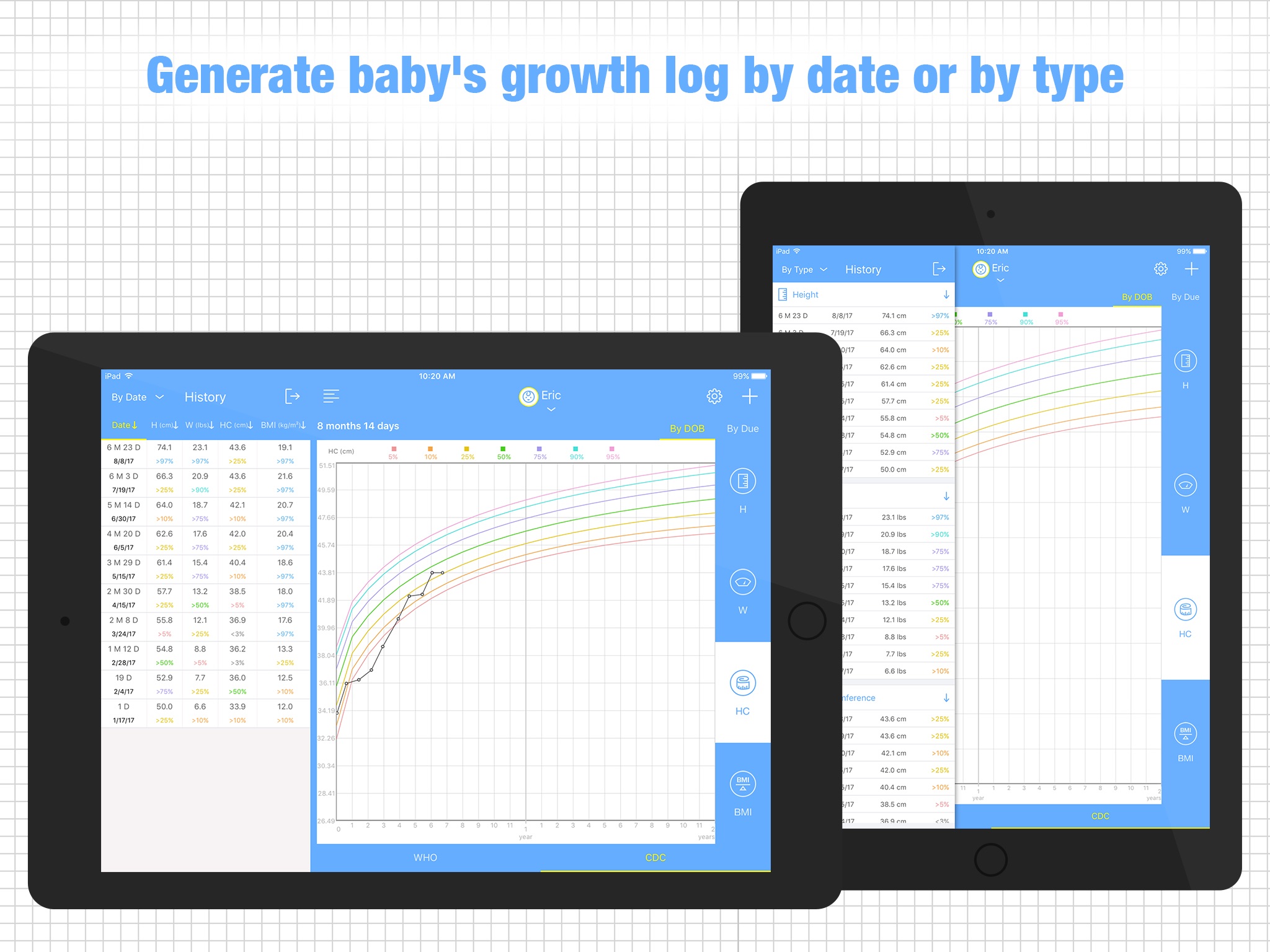 iBaby Growth Charts screenshot 4