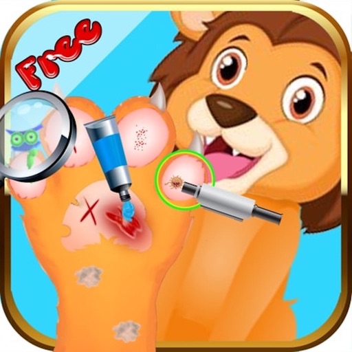 Pet Foot Doctor девушки Игра