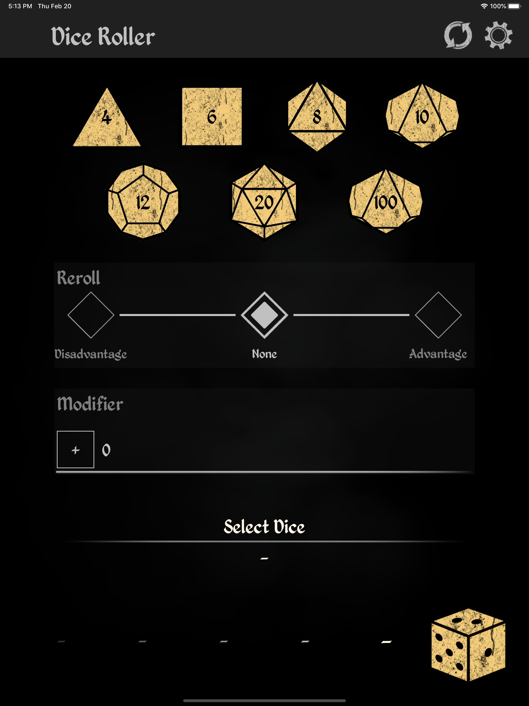Dice Roller by Daydream