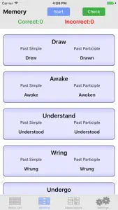 English Irregular Verbs screenshot #2 for iPhone