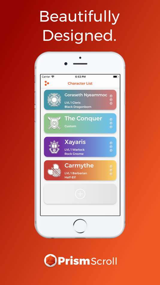 #1. PrismScroll - Character Sheet (macOS) 由: Samuel Harmon