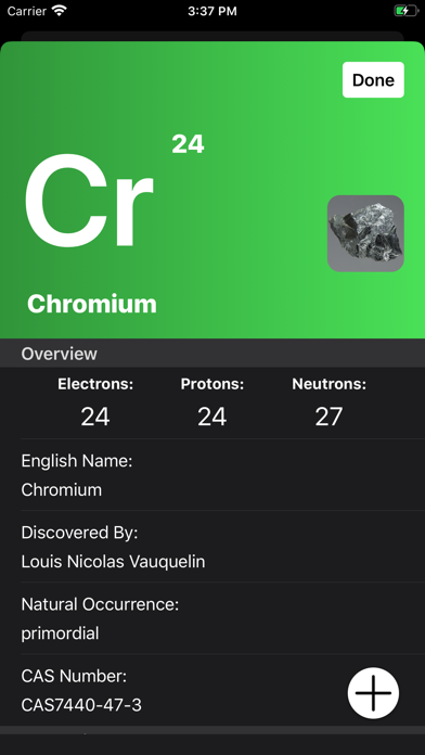 The Chemistry App iPhone screenshot 4 - Education app