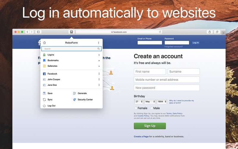 RoboForm Password Manager Screenshot