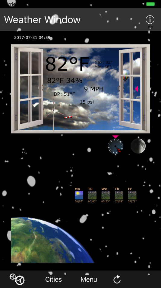 #2. Weather Window (iOS) 由: Kai Bruchmann