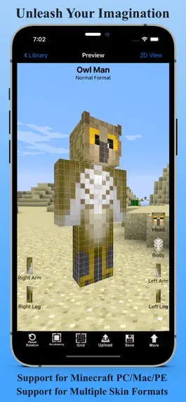 Game screenshot Skin Creator 3D for Minecraft mod apk