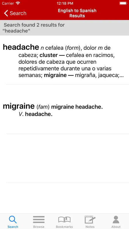 Eng-Span Medical Dictionary 4E screenshot 4 of 10