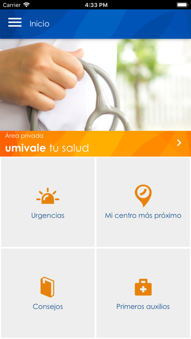 Umivale Activa Personas Screenshot