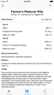 darkroom formulas iphone screenshot 2
