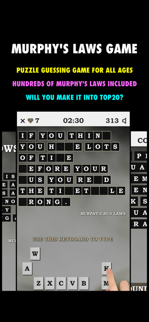 Murphy Laws Guessing Game PRO