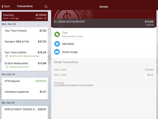 Summit Banking iPad screenshot 1 - Finance app