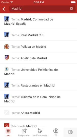 Captura de pantalla de Quora en iPhone 3