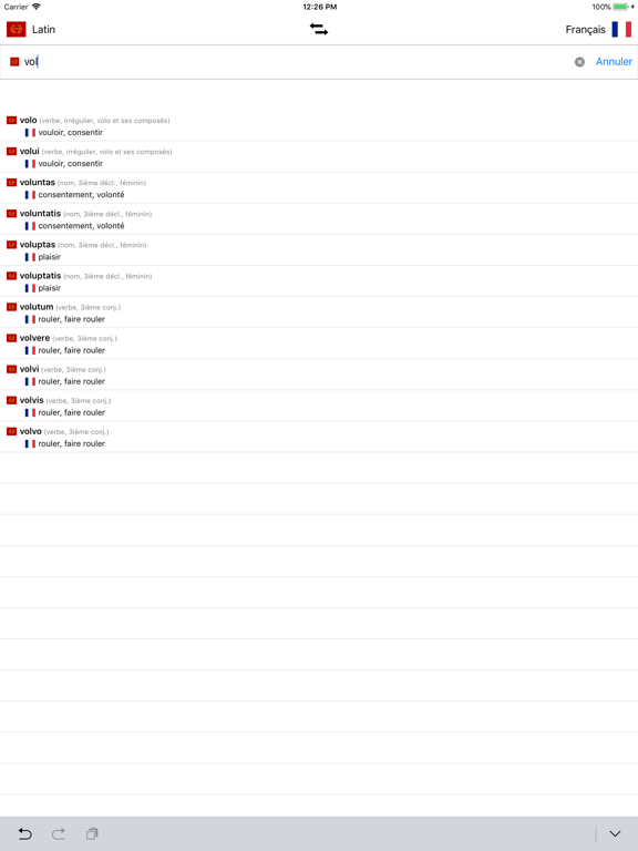 Screenshot #4 pour Dictionnaire Latin-Français