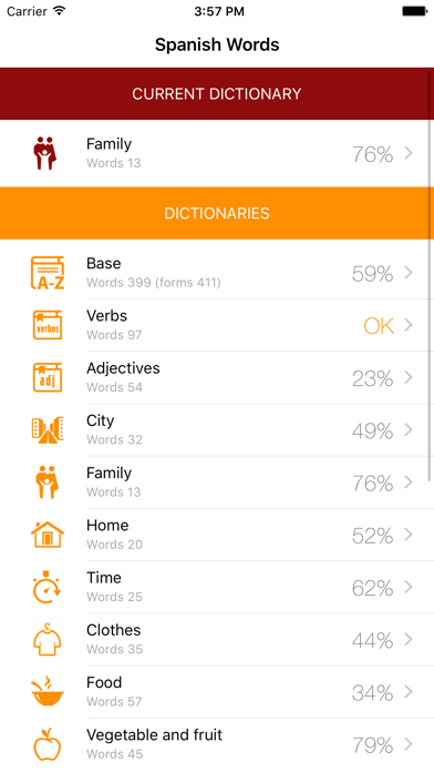 Screenshot #1 pour Polyglot - Spanish Words