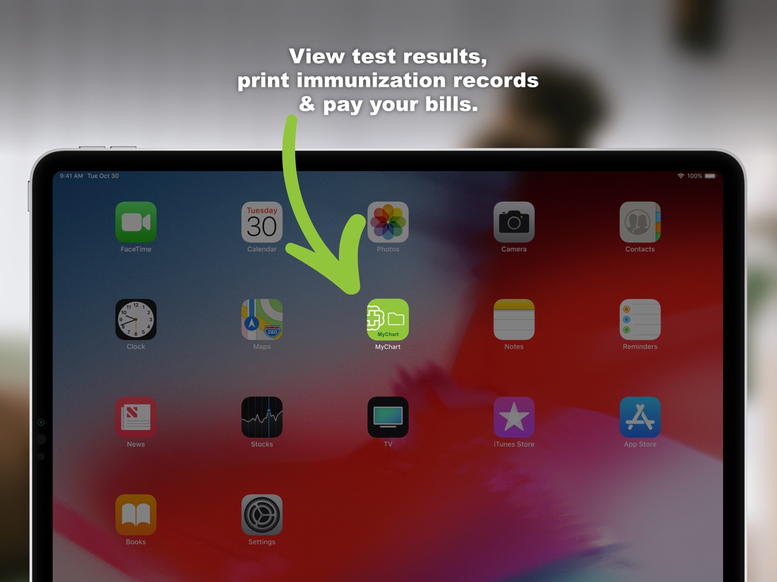 Bronson MyChart ipad screenshot 2
