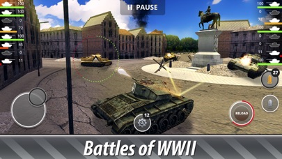 Tank Battles 3D: WWII Warfare Screenshot