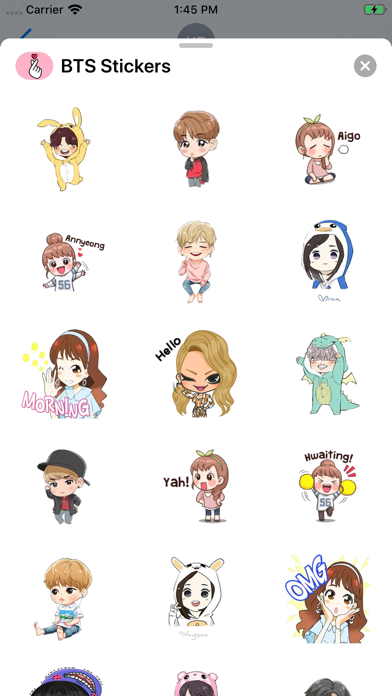 Screenshot #1 pour BTS Stickers