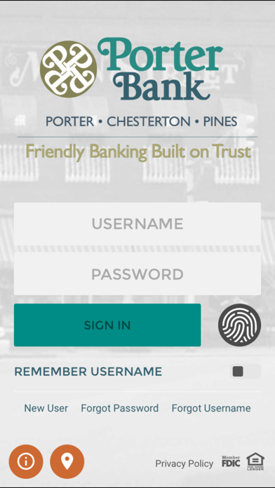 First State Bank of Porter Screenshot