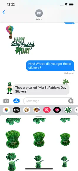 Game screenshot Mia St Patricks Day Stickers apk